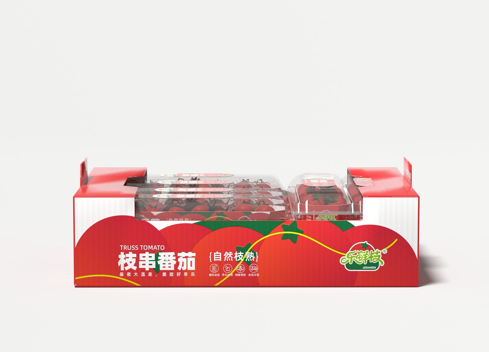 乐鲜枝串收番茄 · 单盒正面