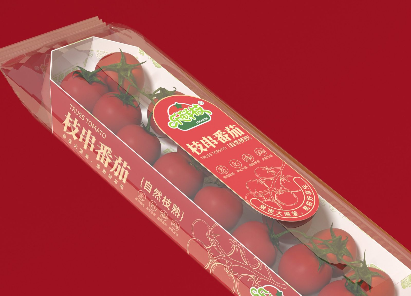 乐鲜枝串收番茄 · 单支特写